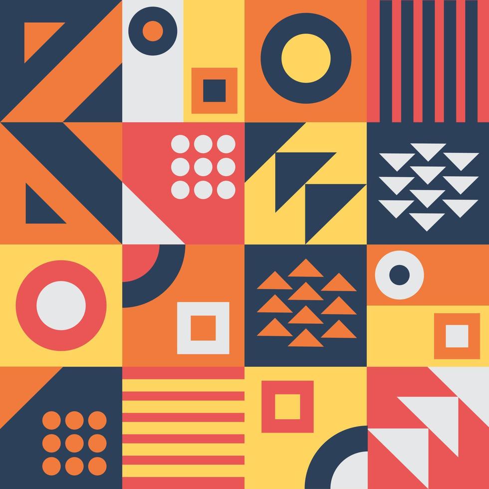 pattern with shapes. Neo Geometric Pattern Background vector
