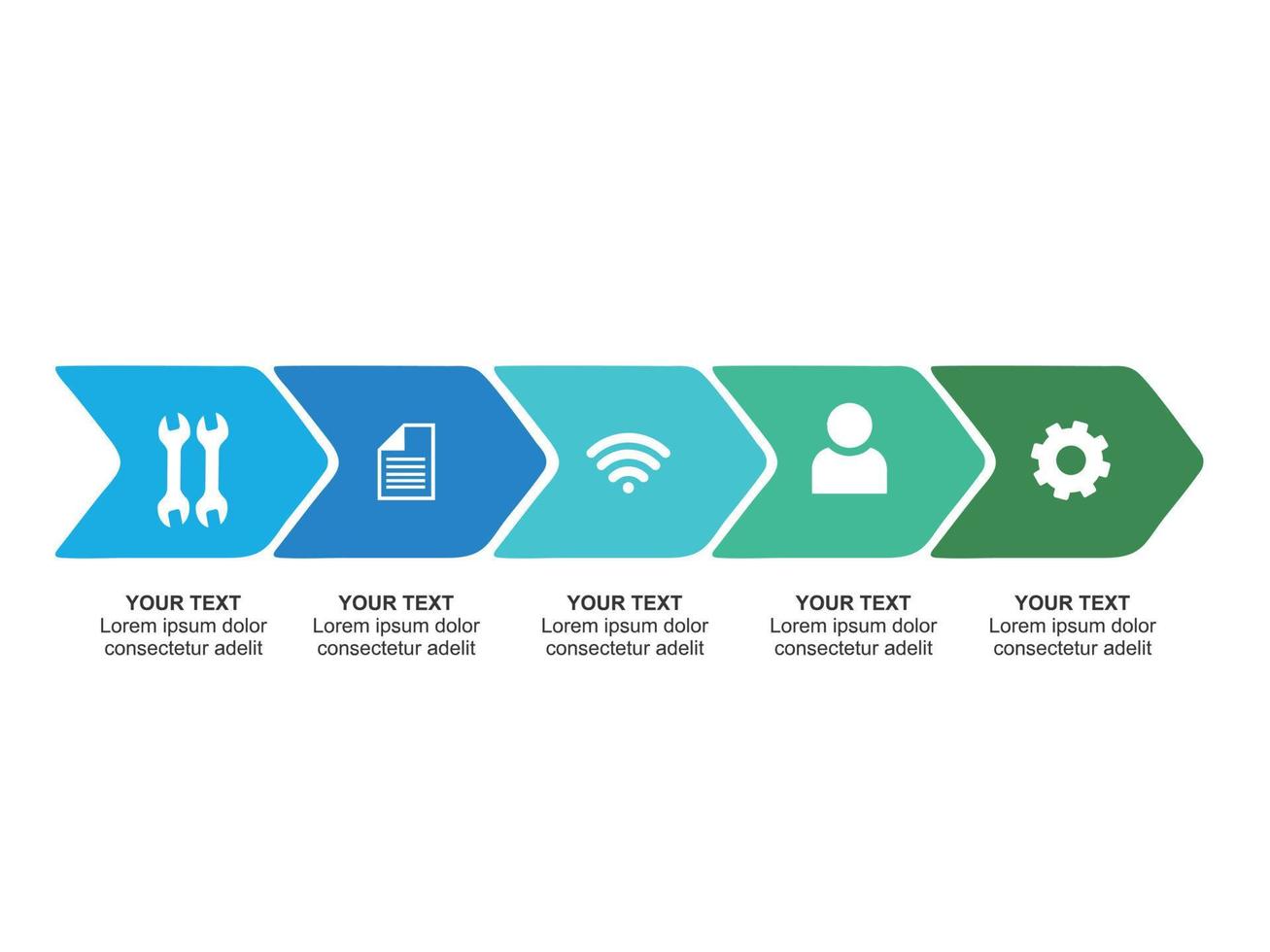 illustration Infographic design template with icons and 4 options or steps. Can be used for process, presentations, layout, banner,info graph vector