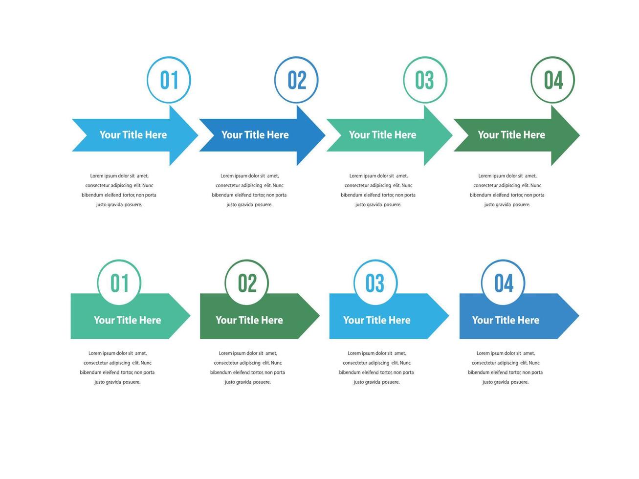 plantilla de diseño infográfico de ilustración vectorial con 4 opciones o pasos. se puede utilizar para procesos, presentaciones, diseño, banner, gráfico de información. vector