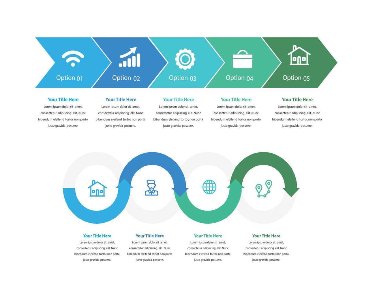 vector illustration Infographic design template with icons and 4 options or steps. Can be used for process, presentations, layout, banner,info graph.