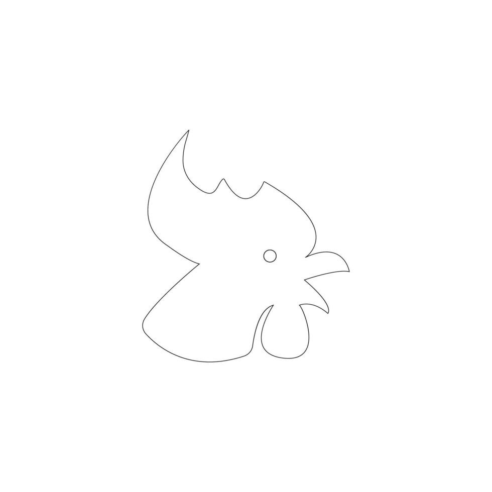 Chicken Icon Ilustration Vector