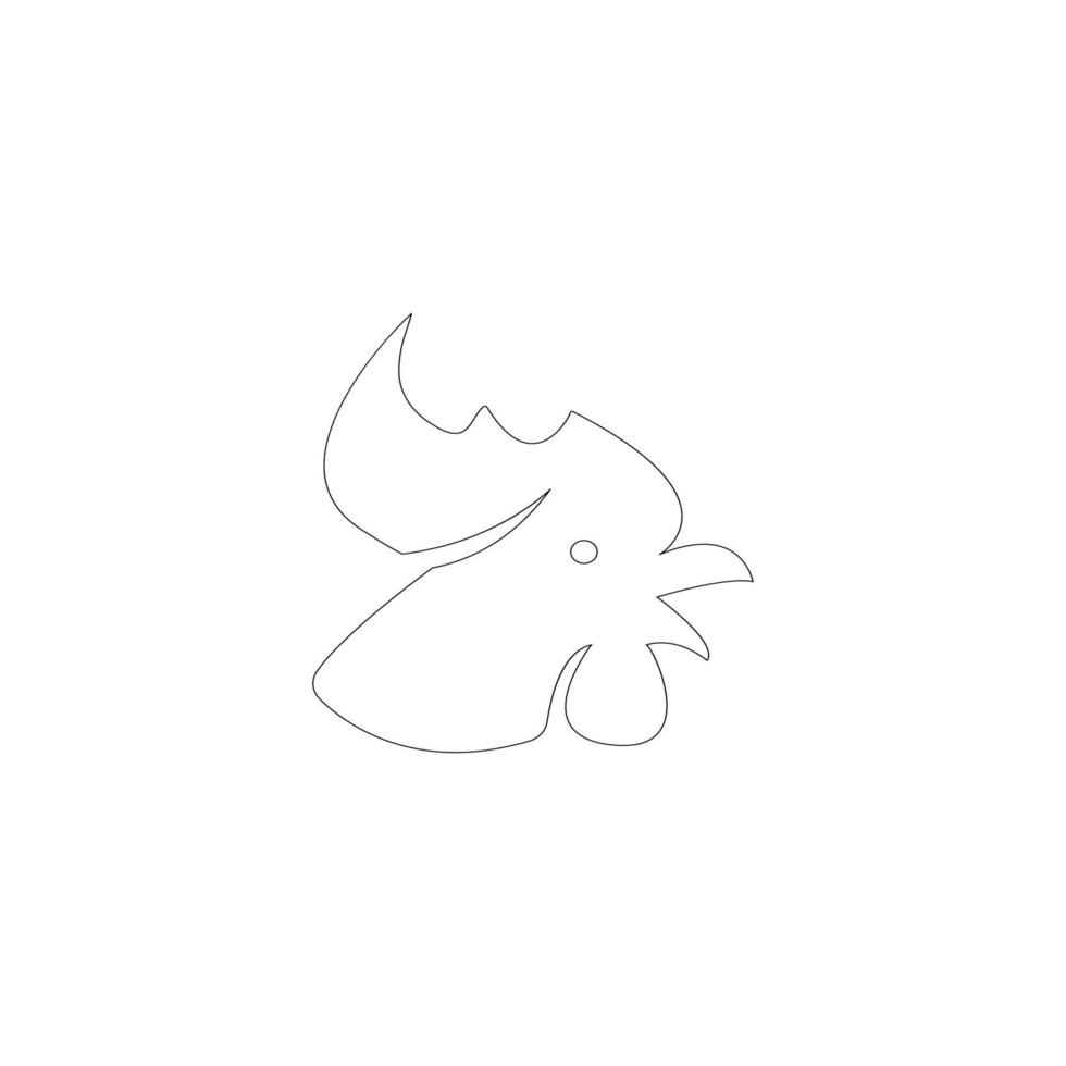 Chicken Icon Ilustration Vector