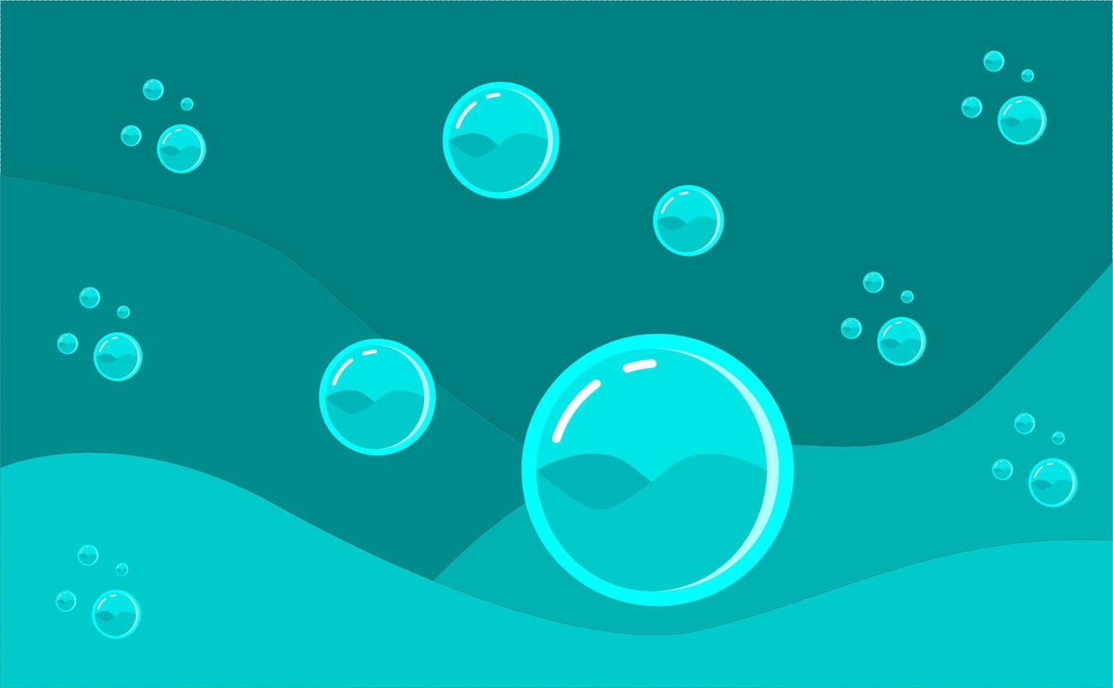 Blue Water Bubble Background Wallpaper Desktop Illustration vector