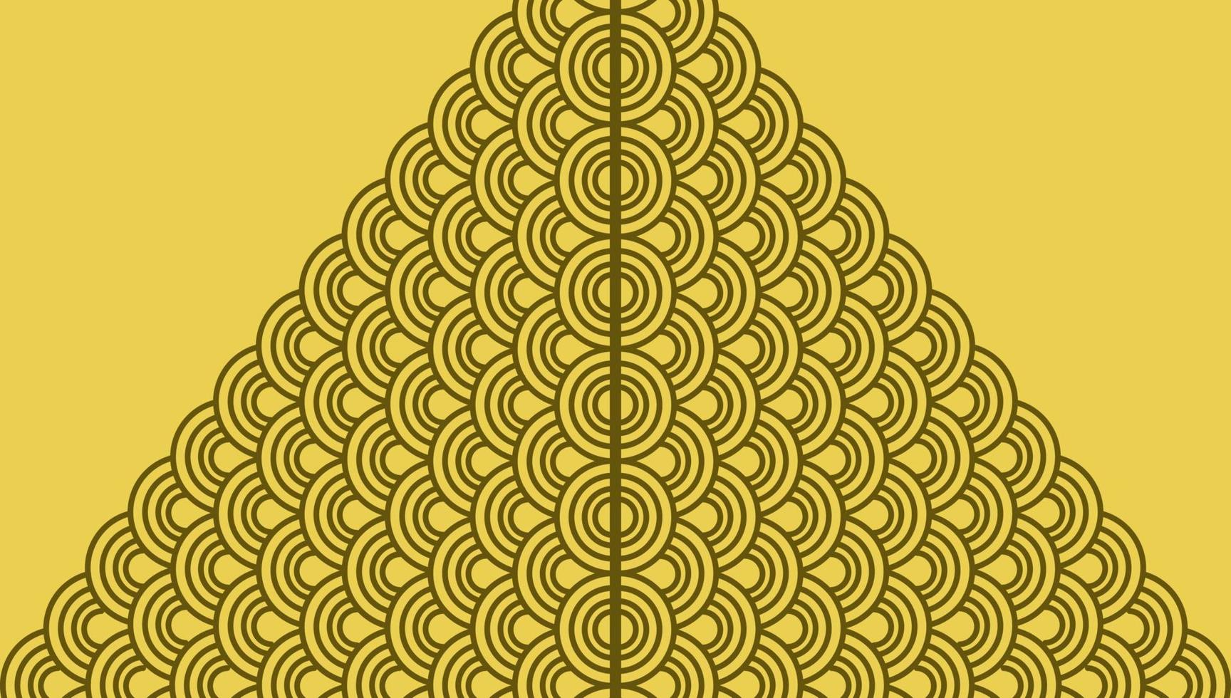 Triangle Ornament Pattern With The Center on the Middle Background Wallpaper vector