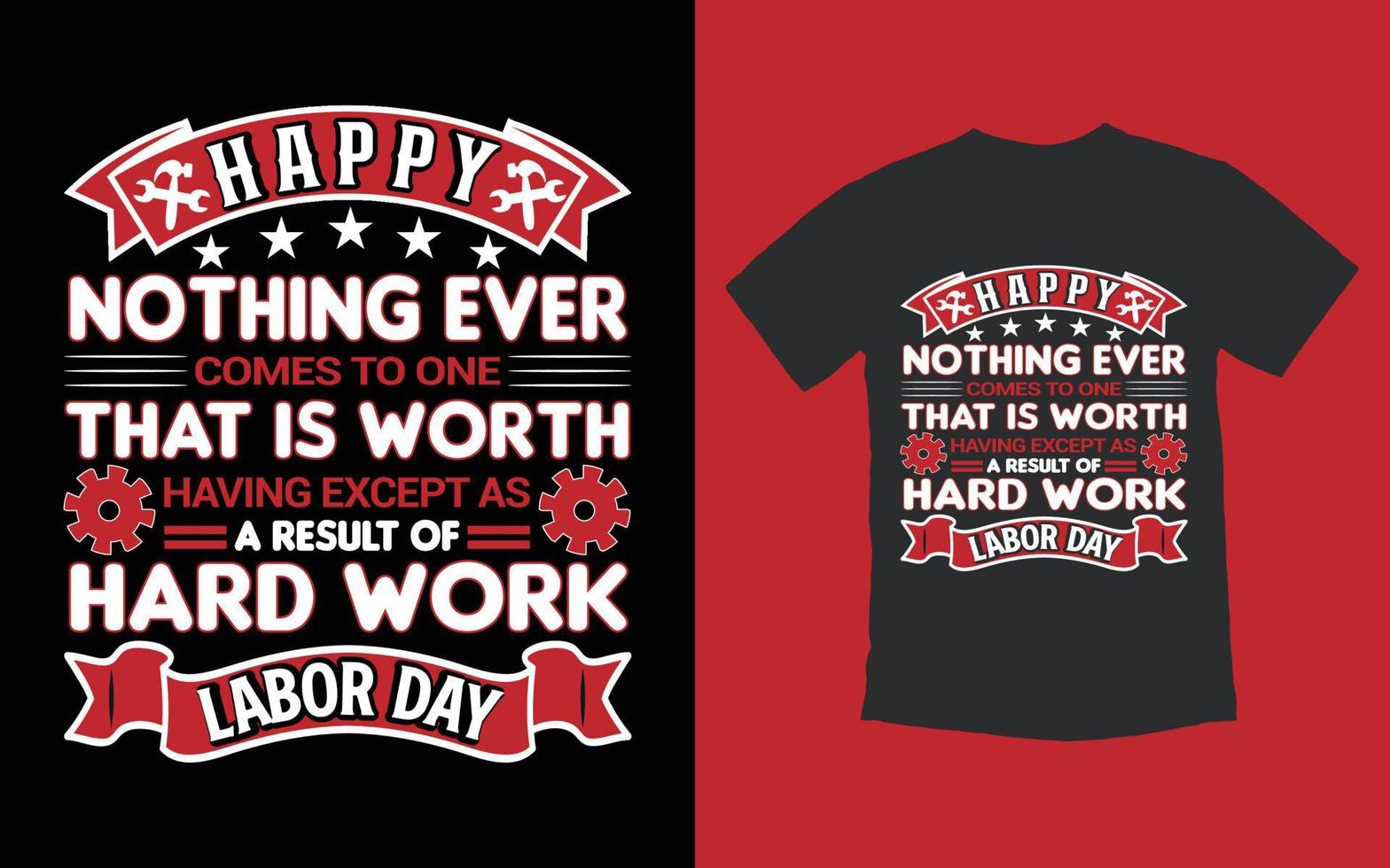 Trendy Labor Day t shirt design vector