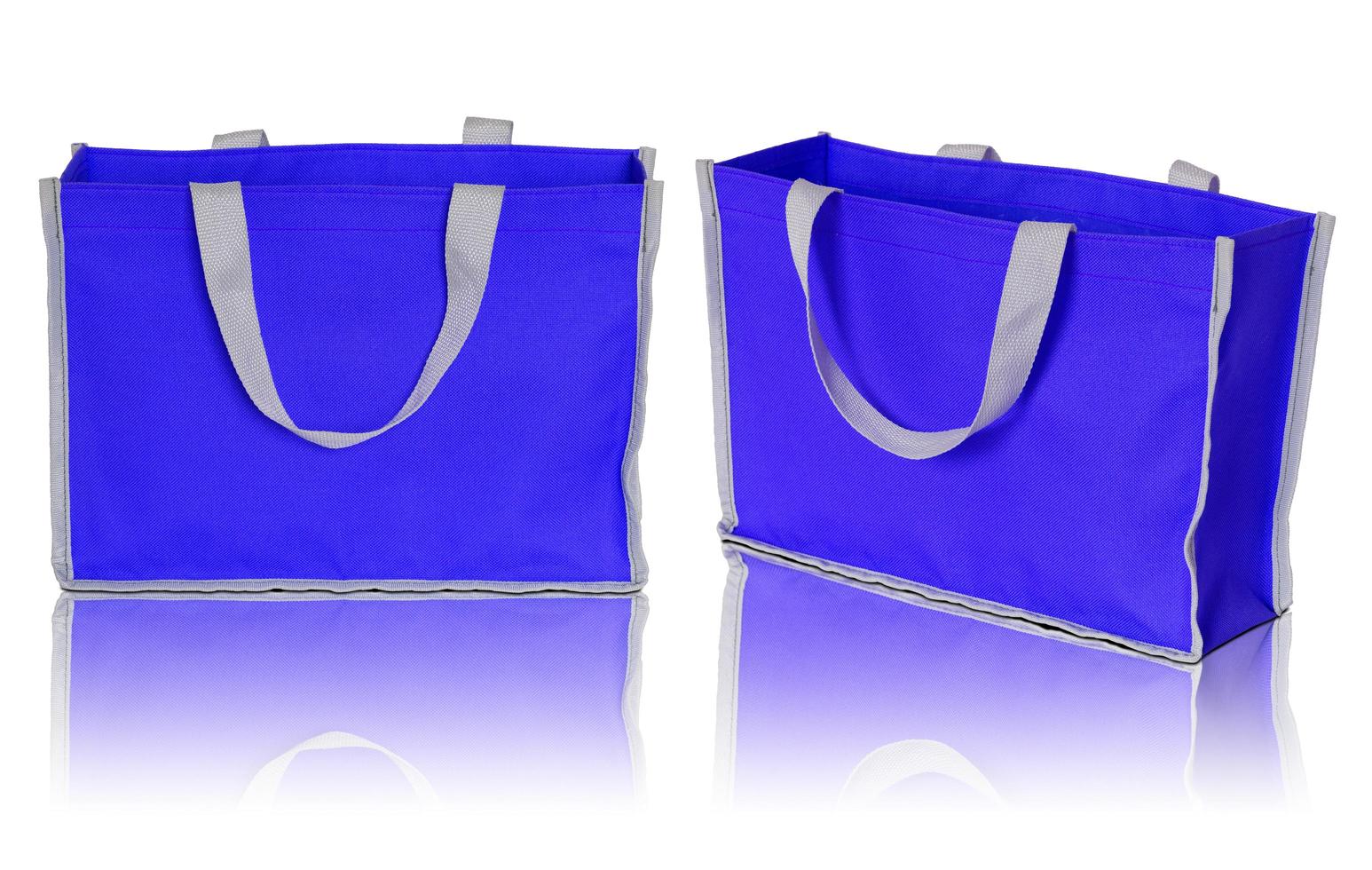 blue shopping bag on white background 10202416 Stock Photo at Vecteezy