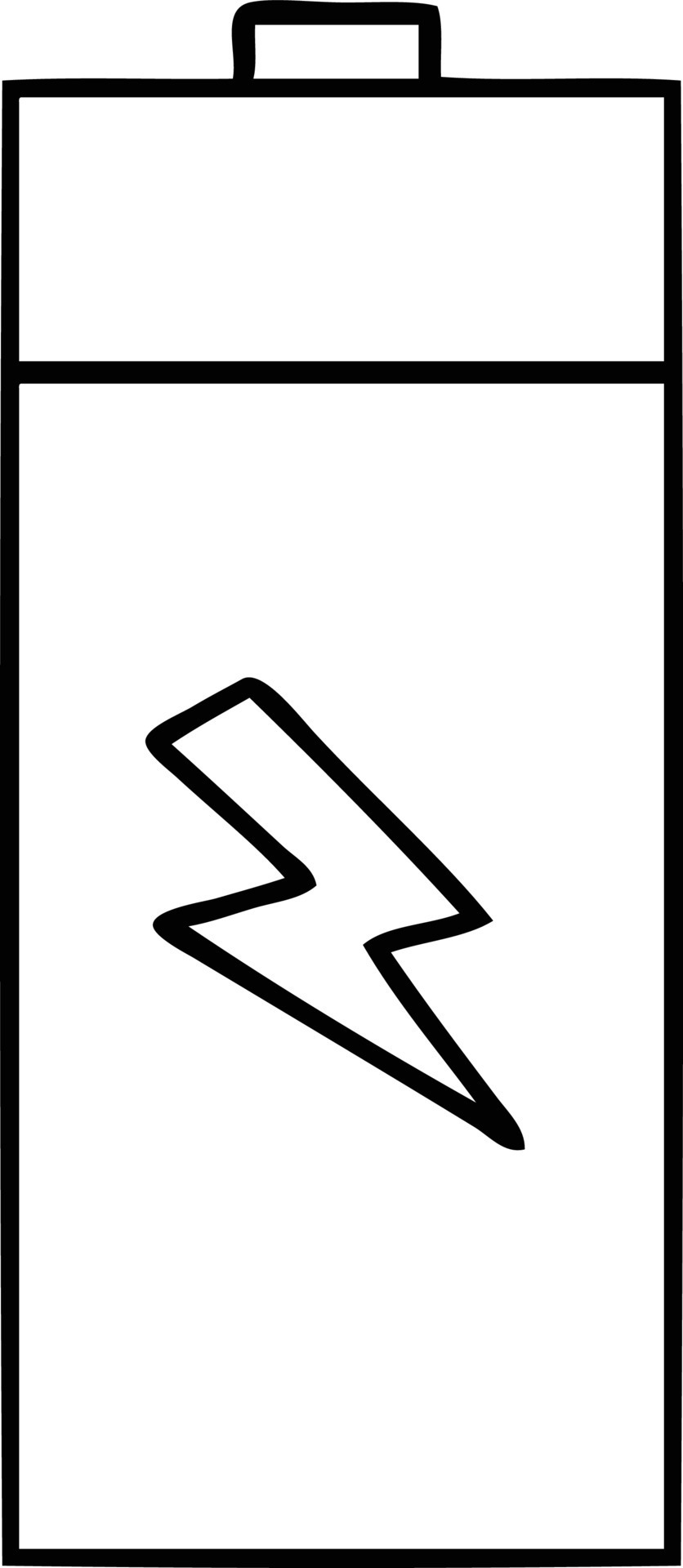 batería eléctrica de dibujos animados de dibujo lineal 8778014