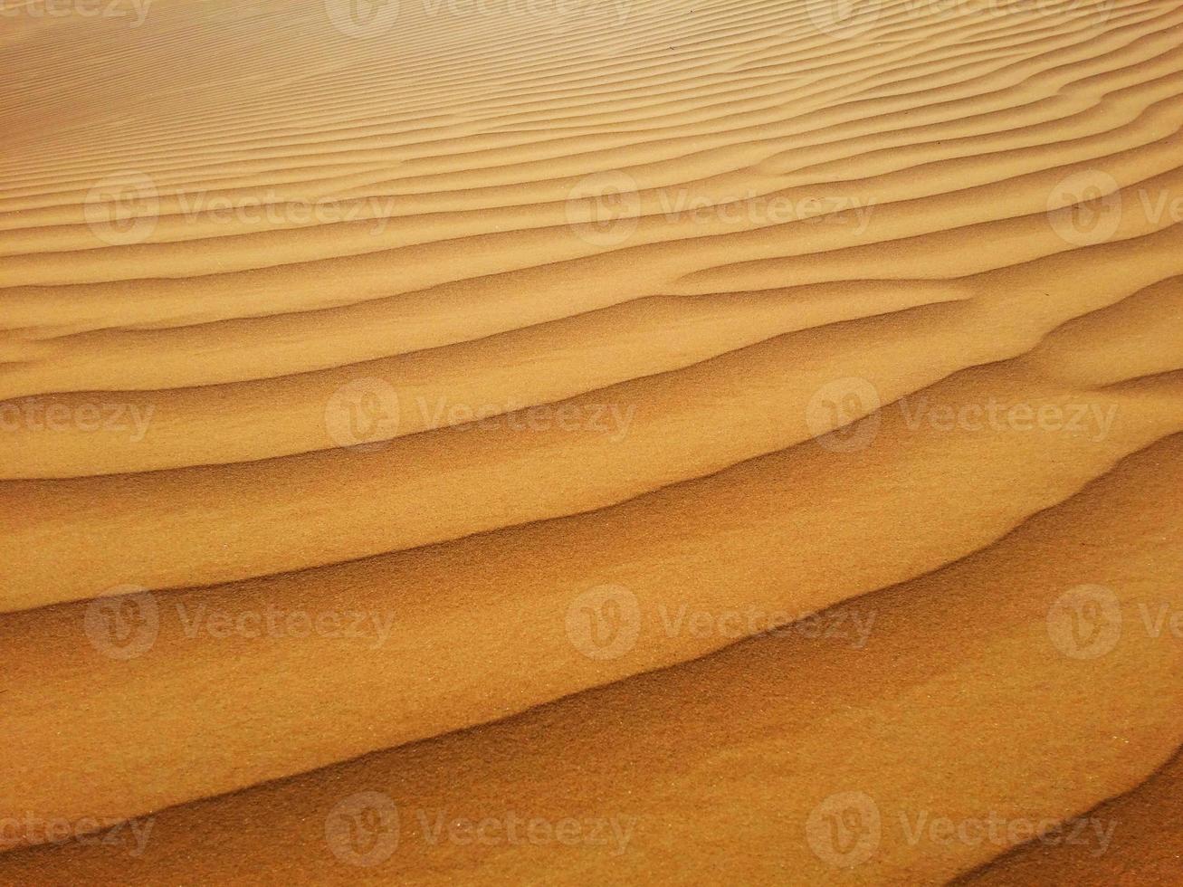 Sand dunes in the desert photo