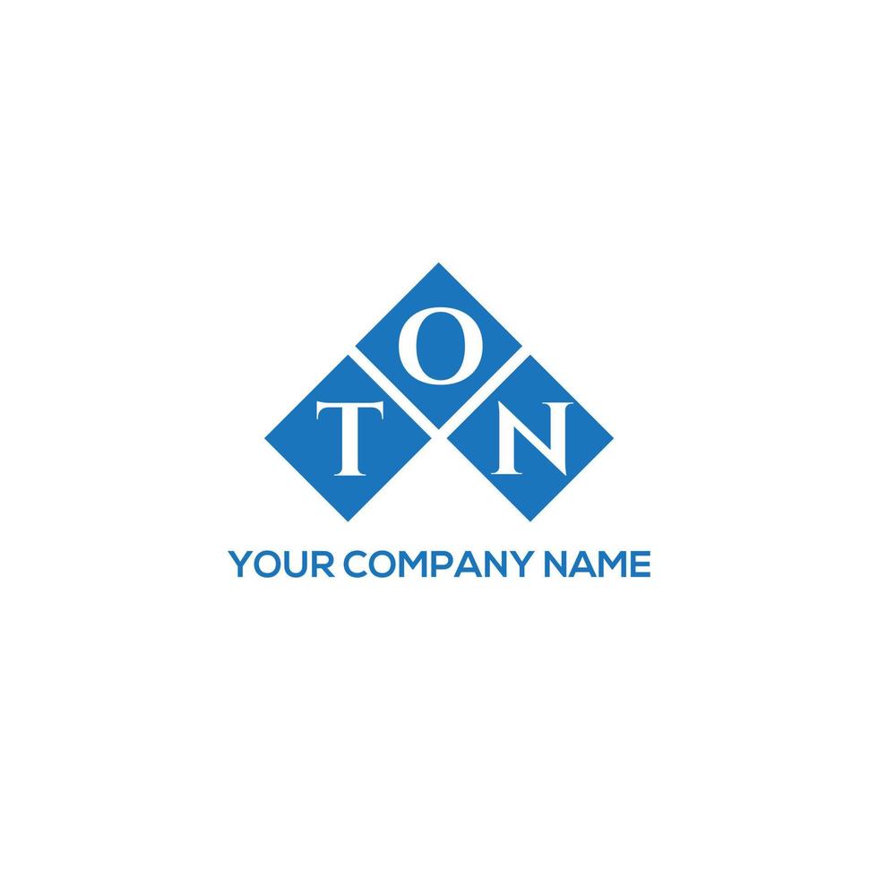 TON letter logo design on WHITE background. TON creative initials letter logo concept. TON letter design. vector