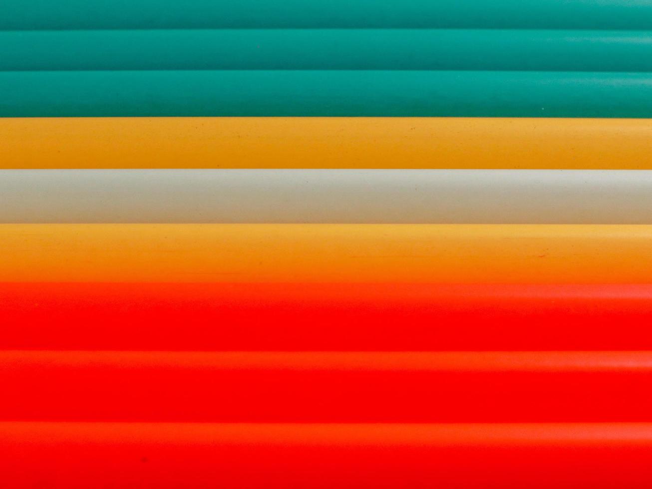Close-up view of colorful new carbon pencils isolated photo