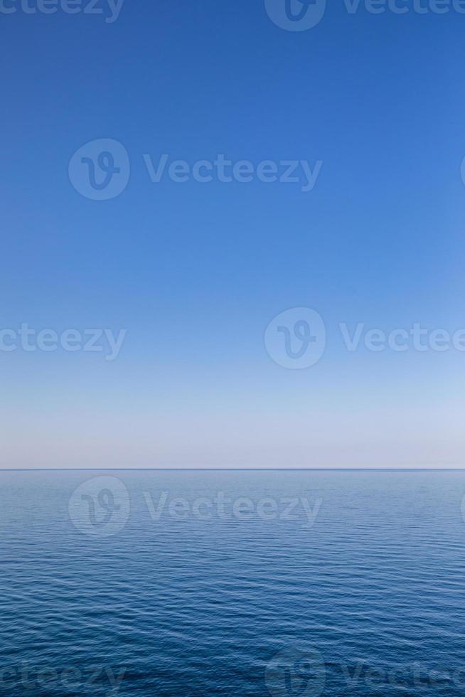 Blue Ocean Or Sea Water Horizon photo