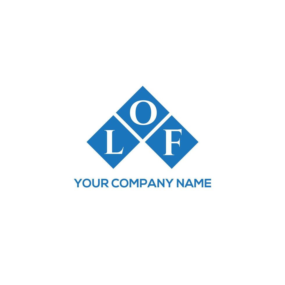 LOF letter logo design on WHITE background. LOF creative initials letter logo concept. LOF letter design. vector
