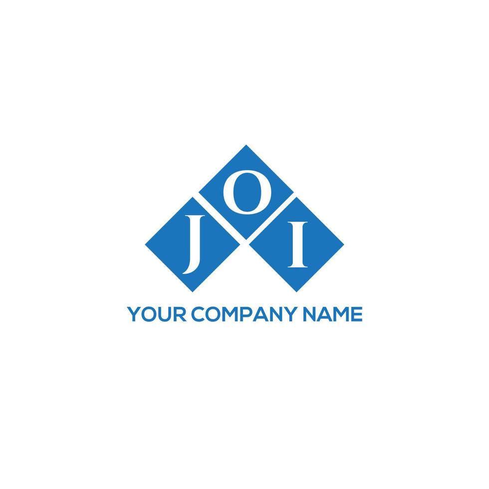 diseño de logotipo de letra joi sobre fondo blanco. concepto de logotipo de letra de iniciales creativas joi. diseño de letras joi. vector