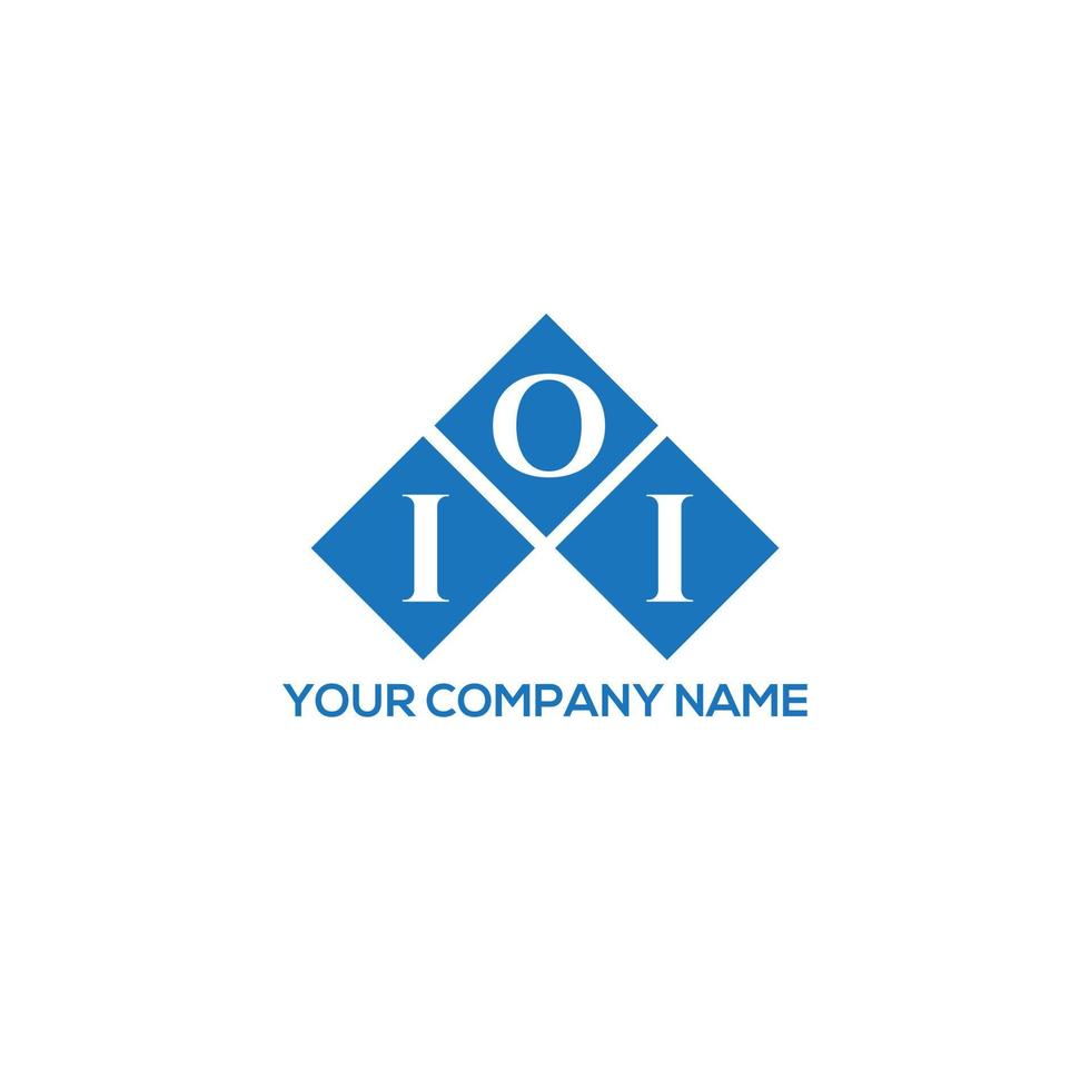 IOI creative initials letter logo concept. IOI letter design.IOI letter logo design on WHITE background. IOI creative initials letter logo concept. IOI letter design. vector