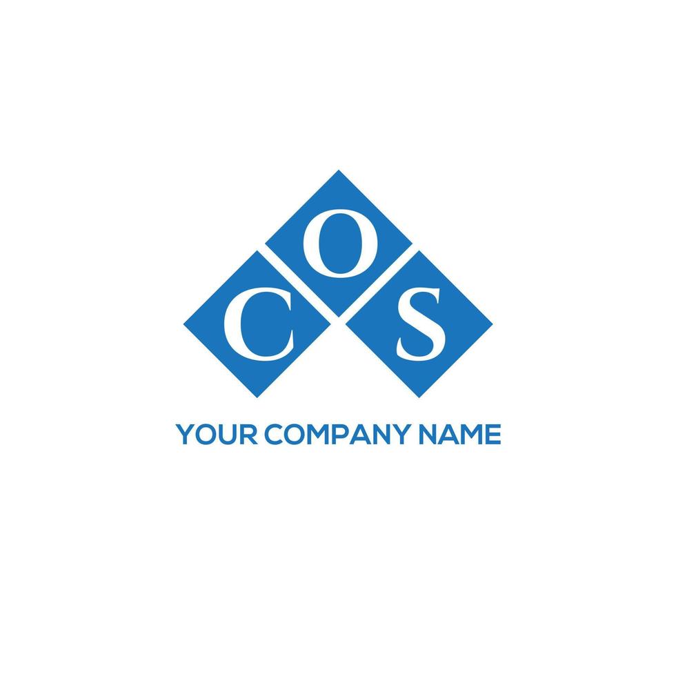 COS letter logo design on WHITE background. COS creative initials letter logo concept. COS letter design. vector