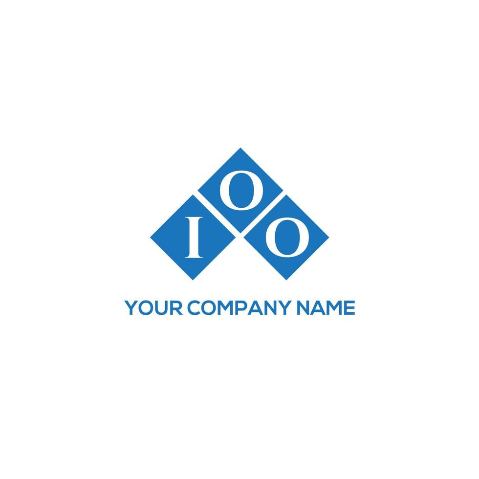 IOO letter logo design on WHITE background. IOO creative initials letter logo concept. IOO letter design. vector