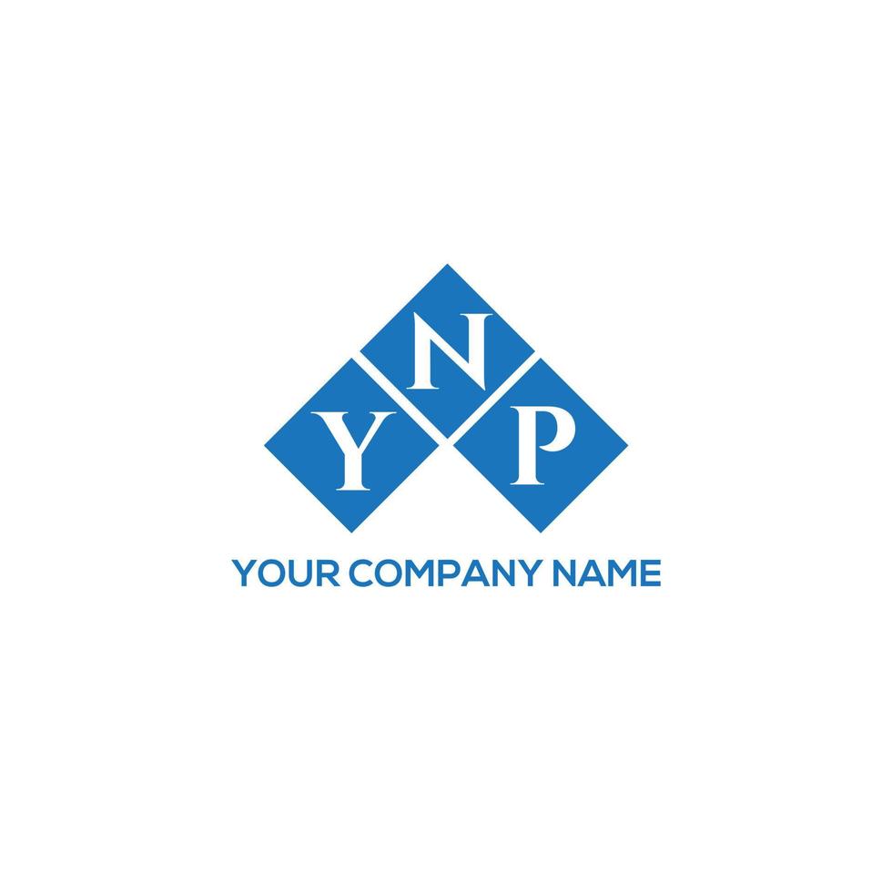 YNP letter logo design on WHITE background. YNP creative initials letter logo concept. YNP letter design. vector