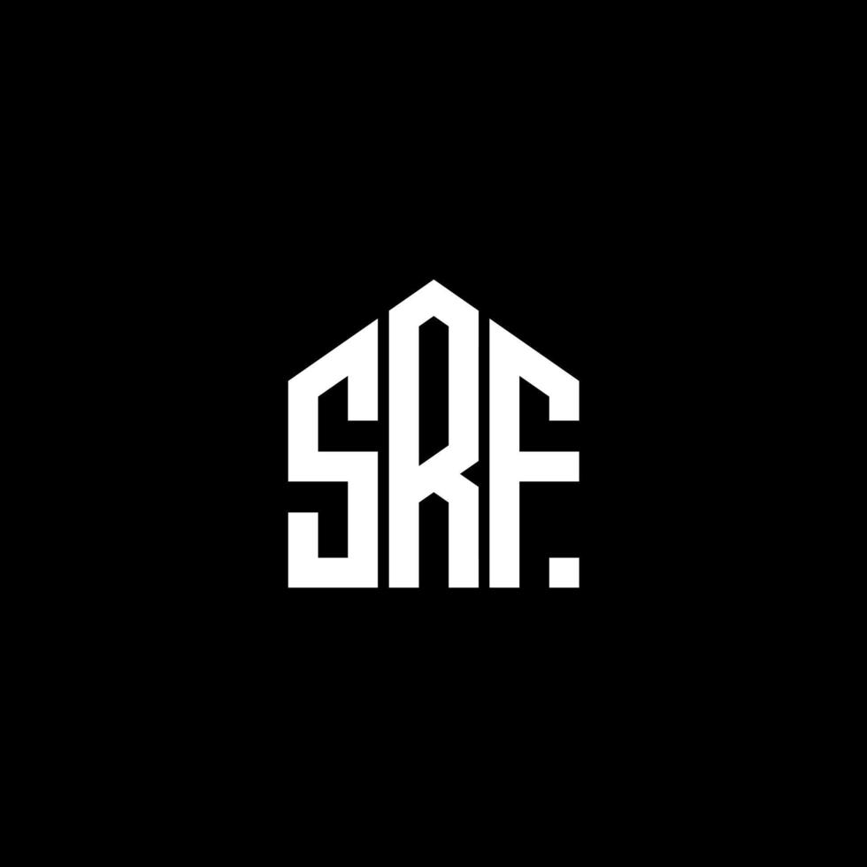 SRF letter design.SRF letter logo design on BLACK background. SRF creative initials letter logo concept. SRF letter design.SRF letter logo design on BLACK background. S vector