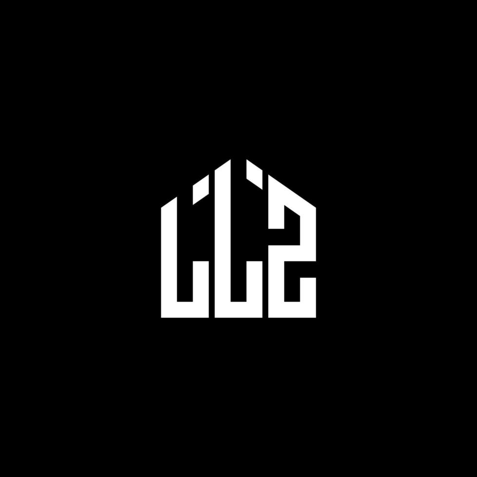 LLZ letter design.LLZ letter logo design on BLACK background. LLZ creative initials letter logo concept. LLZ letter design.LLZ letter logo design on BLACK background. L vector