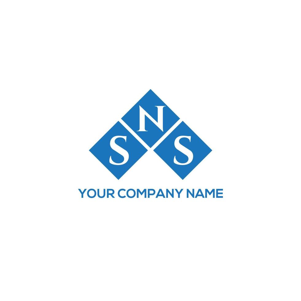 SNS letter logo design on WHITE background. SNS creative initials letter logo concept. SNS letter design. vector