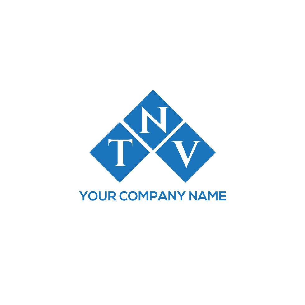 diseño de logotipo de letra tnv sobre fondo blanco. concepto de logotipo de letra de iniciales creativas de tnv. diseño de letras tnv. vector