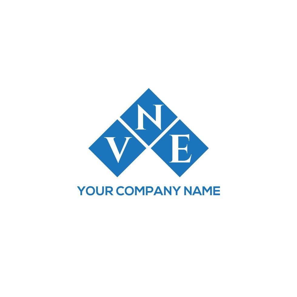 VNE creative initials letter logo concept. VNE letter design.VNE letter logo design on WHITE background. VNE creative initials letter logo concept. VNE letter design. vector