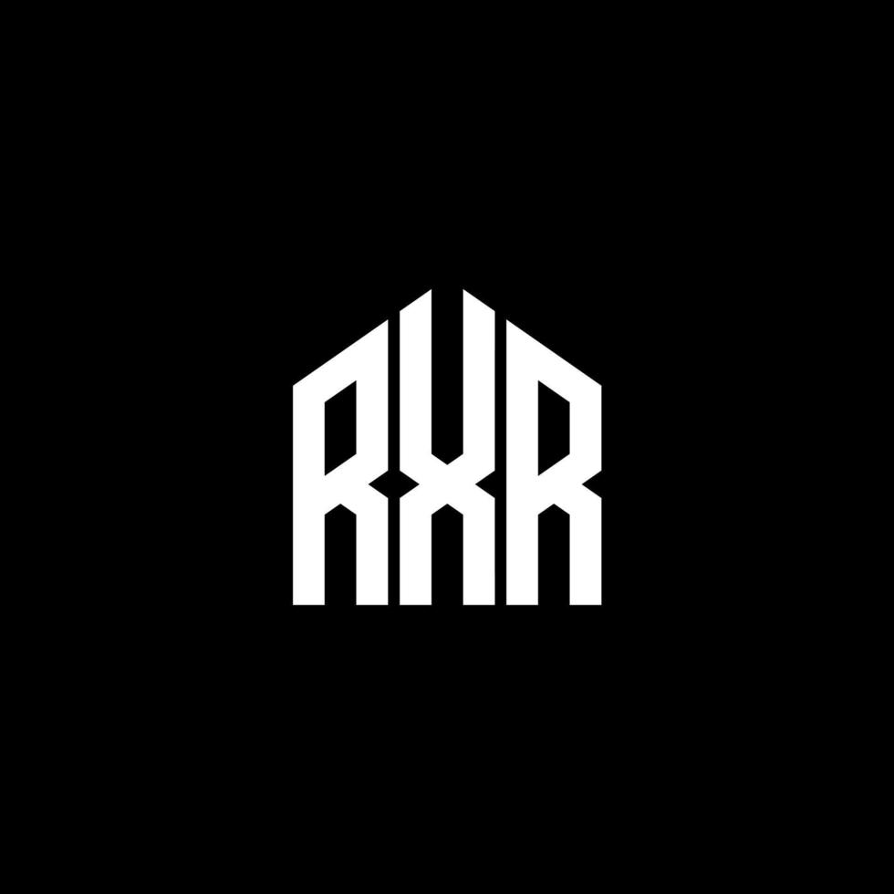 RXR letter design.RXR letter logo design on BLACK background. RXR creative initials letter logo concept. RXR letter design.RXR letter logo design on BLACK background. R vector