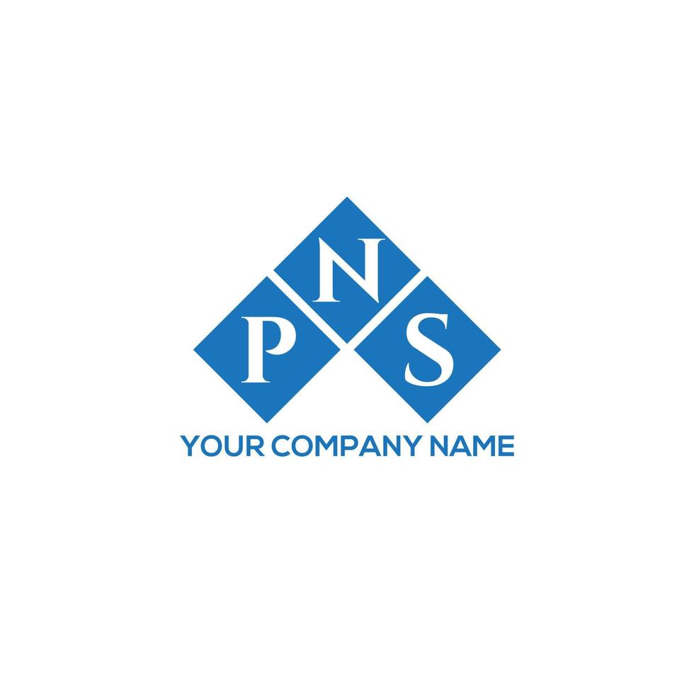 diseño de logotipo de letra pns sobre fondo blanco. concepto de logotipo de letra de iniciales creativas pns. diseño de carta pns. vector