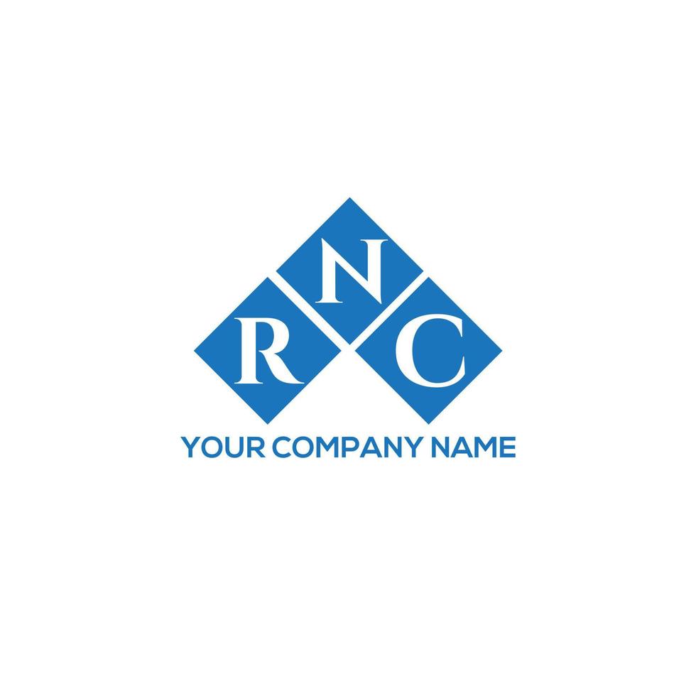 diseño de logotipo de letra rnc sobre fondo blanco. concepto de logotipo de letra de iniciales creativas rnc. diseño de letras rc. vector