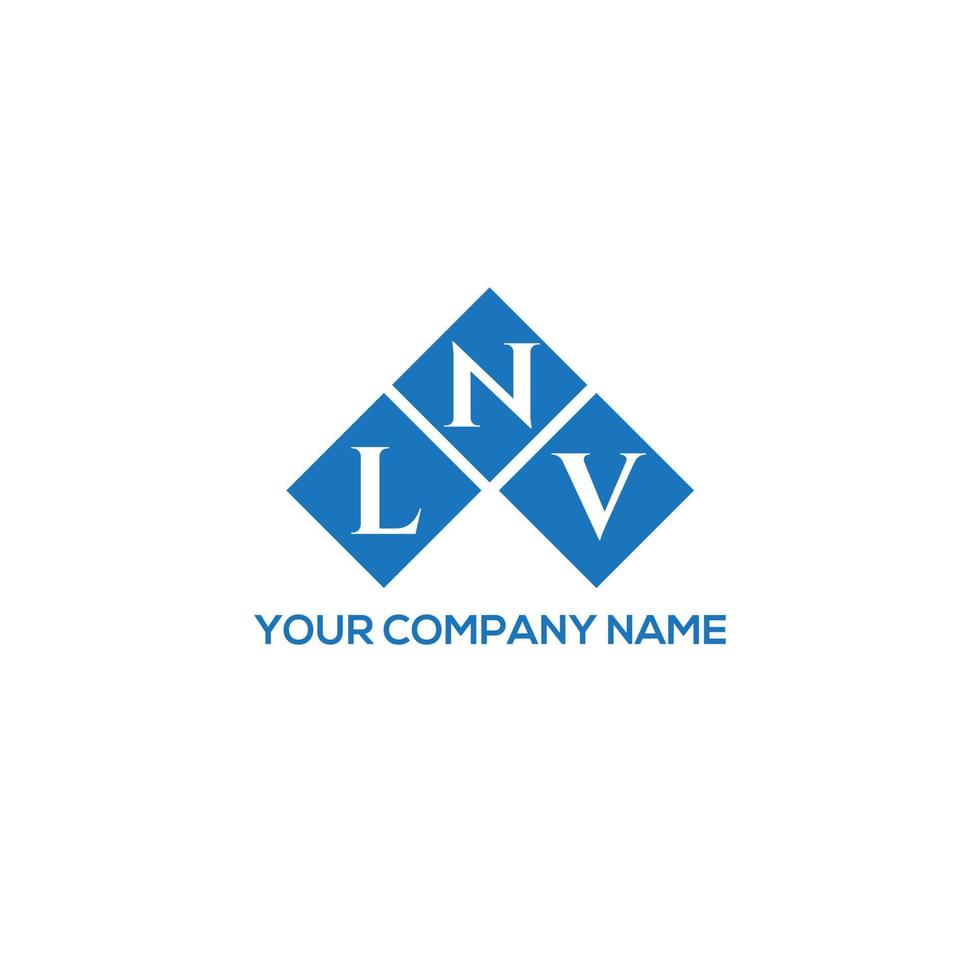 Diseño de logotipo de letra lnv sobre fondo blanco. Concepto de logotipo de letra de iniciales creativas lnv. diseño de letra lnv. vector