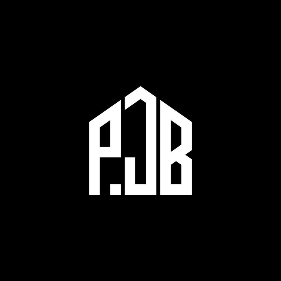 PJB letter design.PJB letter logo design on BLACK background. PJB creative initials letter logo concept. PJB letter design.PJB letter logo design on BLACK background. P vector