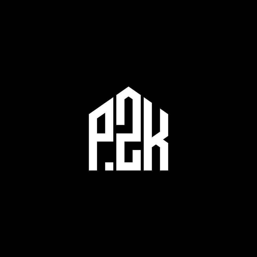 PZK letter design.PZK letter logo design on BLACK background. PZK creative initials letter logo concept. PZK letter design.PZK letter logo design on BLACK background. P vector