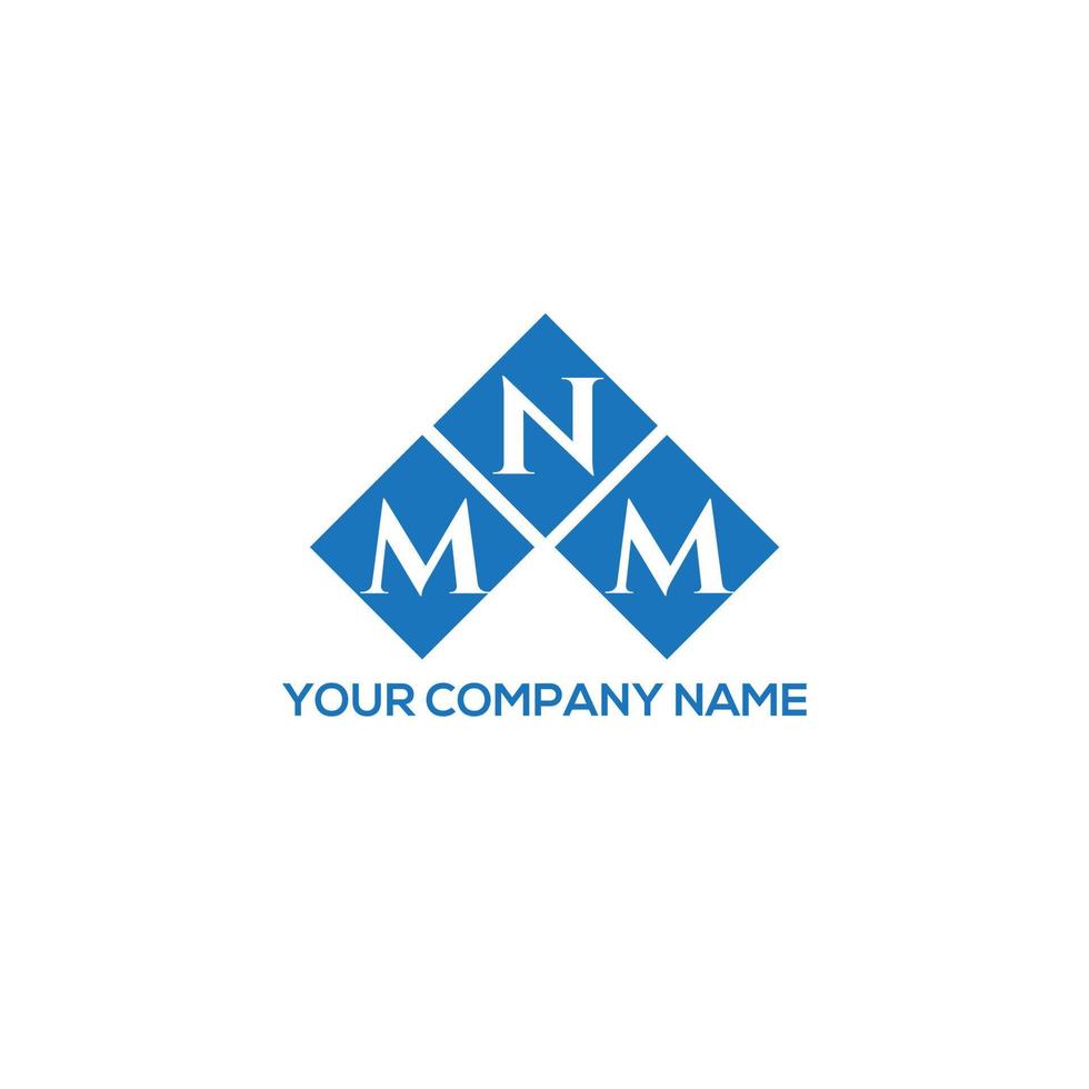 diseño de logotipo de letra mnm sobre fondo blanco. concepto de logotipo de letra de iniciales creativas mnm. diseño de letras mmm. vector