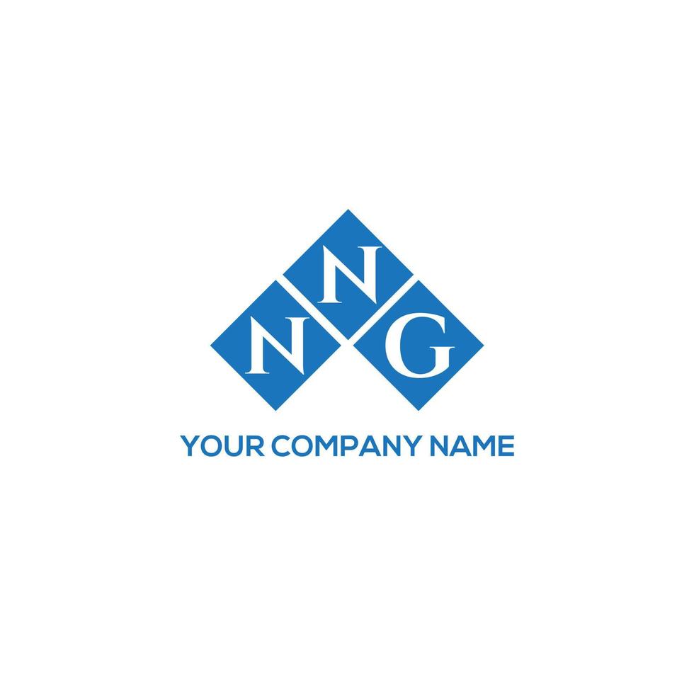 NNG letter logo design on WHITE background. NNG creative initials letter logo concept. NNG letter design. vector