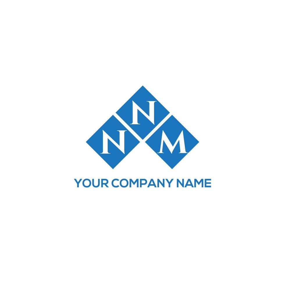 diseño de logotipo de letra nnm sobre fondo blanco. nnm concepto de logotipo de letra de iniciales creativas. diseño de letras nnm. vector