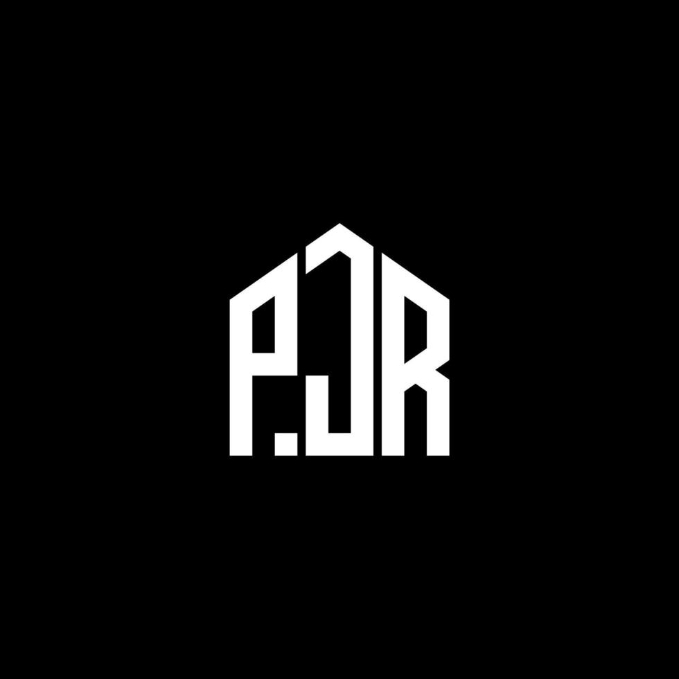 PJR letter design.PJR letter logo design on BLACK background. PJR creative initials letter logo concept. PJR letter design.PJR letter logo design on BLACK background. P vector