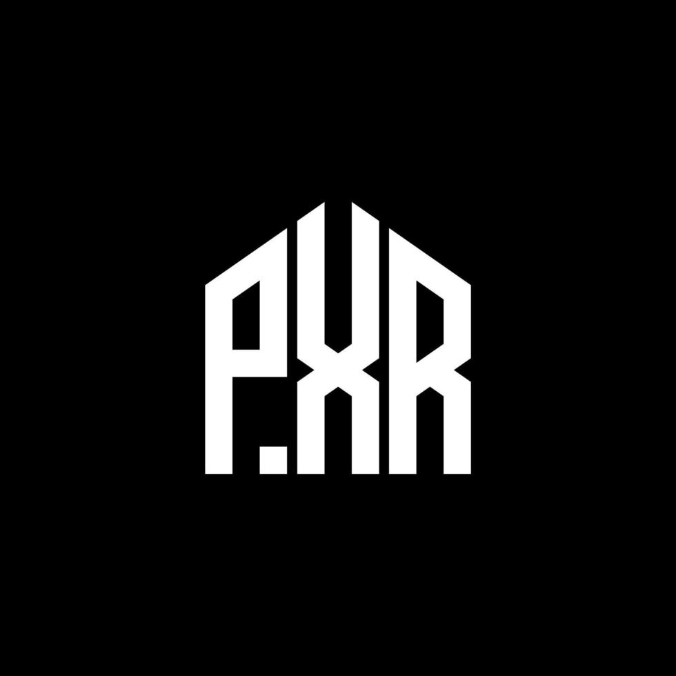 Diseño de letras pxr. Diseño de logotipo de letras pxr sobre fondo negro. Concepto de logotipo de letra de iniciales creativas pxr. Diseño de letras pxr. Diseño de logotipo de letras pxr sobre fondo negro. pags vector