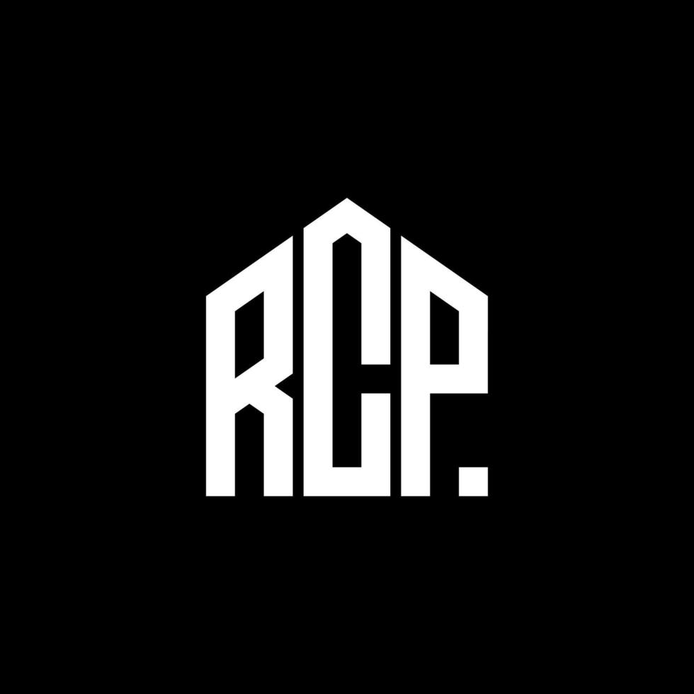 RCP letter design.RCP letter logo design on BLACK background. RCP creative initials letter logo concept. RCP letter design.RCP letter logo design on BLACK background. R vector
