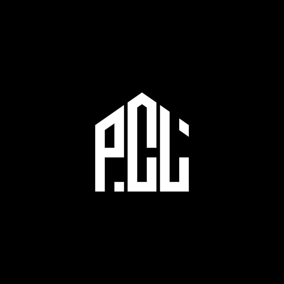 PCL letter design.PCL letter logo design on BLACK background. PCL creative initials letter logo concept. PCL letter design. vector
