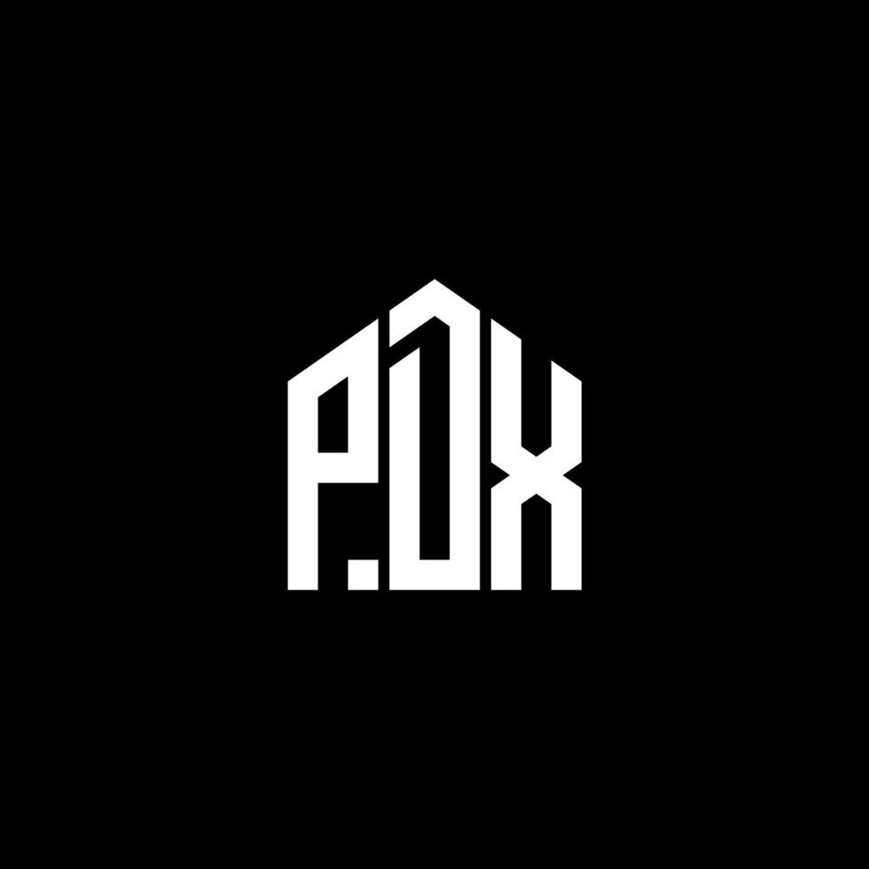 PDX letter design.PDX letter logo design on BLACK background. PDX creative initials letter logo concept. PDX letter design.PDX letter logo design on BLACK background. P vector