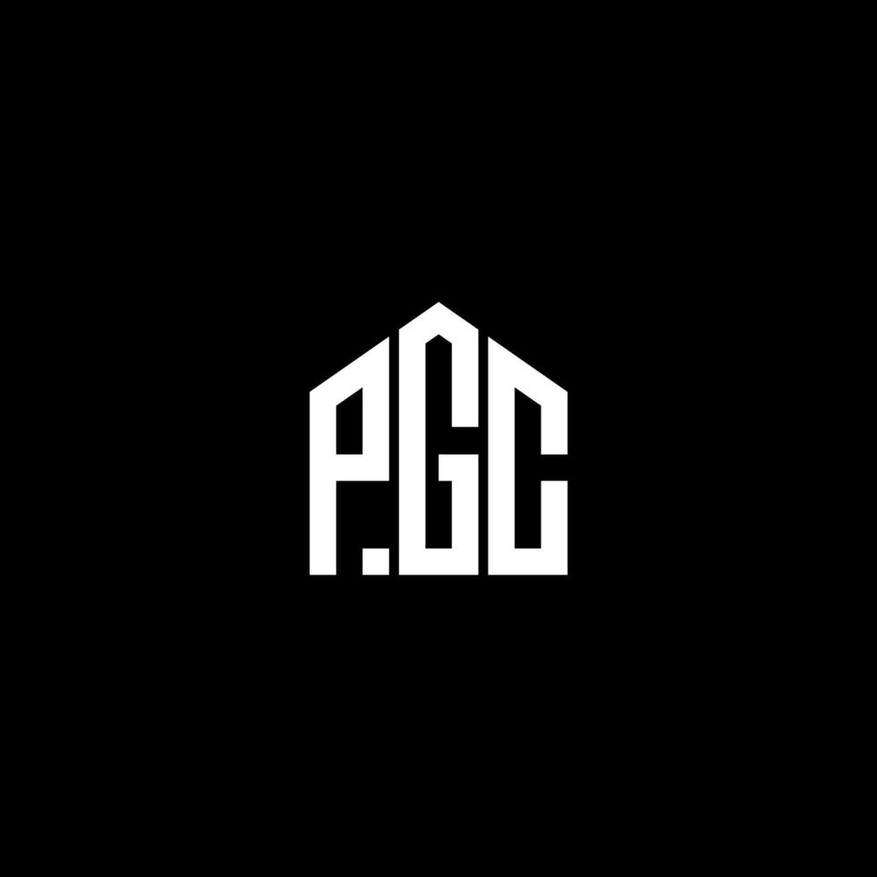 PGC letter design.PGC letter logo design on BLACK background. PGC creative initials letter logo concept. PGC letter design.PGC letter logo design on BLACK background. P vector