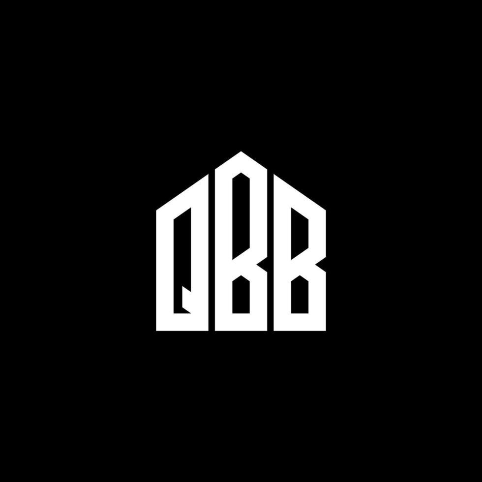 diseño de letras qbb. diseño de logotipo de letras qbb sobre fondo negro. concepto de logotipo de letra inicial creativa qbb. diseño de letras qbb. diseño de logotipo de letras qbb sobre fondo negro. q vector