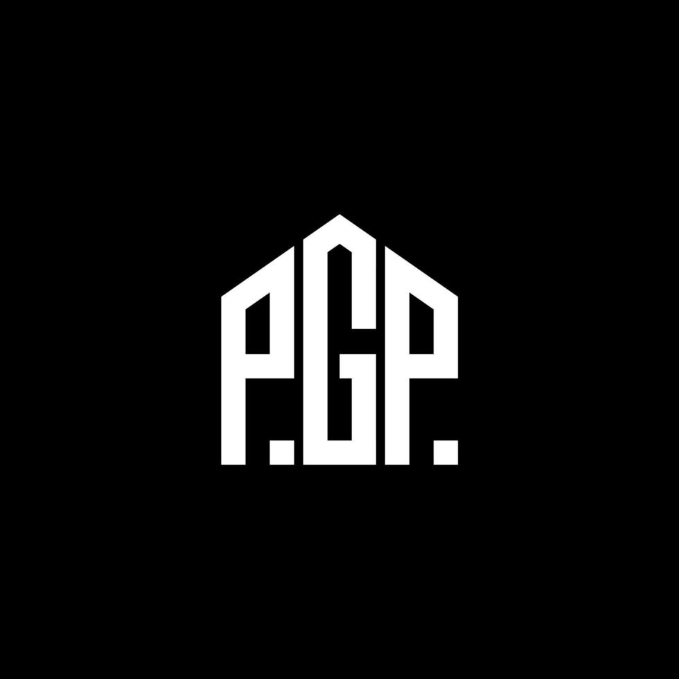 PGP letter design.PGP letter logo design on BLACK background. PGP creative initials letter logo concept. PGP letter design.PGP letter logo design on BLACK background. P vector