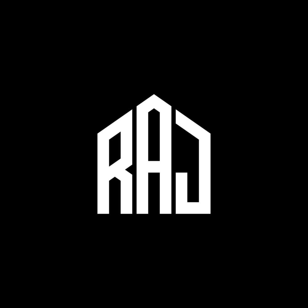 diseño de logotipo de letra rai sobre fondo negro. concepto de logotipo de letra de iniciales creativas rai. diseño de letras rai. vector