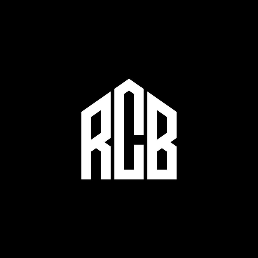 RCB letter design.RCB letter logo design on BLACK background. RCB creative initials letter logo concept. RCB letter design.RCB letter logo design on BLACK background. R vector