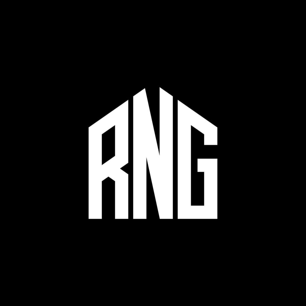 RNG letter design.RNG letter logo design on BLACK background. RNG creative initials letter logo concept. RNG letter design.RNG letter logo design on BLACK background. R vector