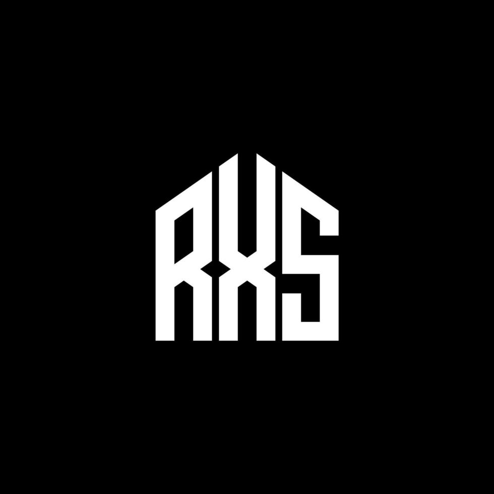 RXS letter design.RXS letter logo design on BLACK background. RXS creative initials letter logo concept. RXS letter design.RXS letter logo design on BLACK background. R vector