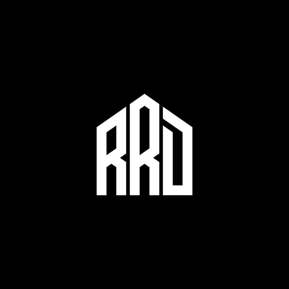 RRD letter design.RRD letter logo design on BLACK background. RRD creative initials letter logo concept. RRD letter design.RRD letter logo design on BLACK background. R vector