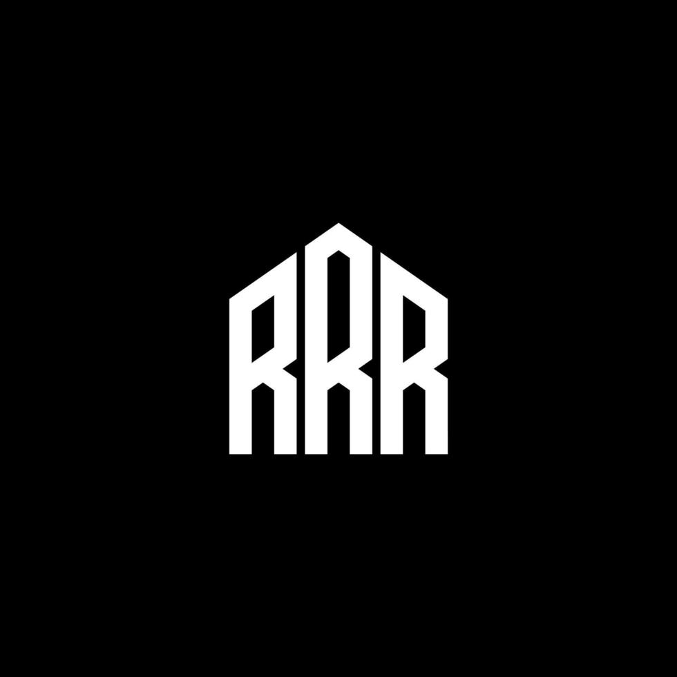 RRR letter design.RRR letter logo design on BLACK background. RRR creative initials letter logo concept. RRR letter design.RRR letter logo design on BLACK background. R vector