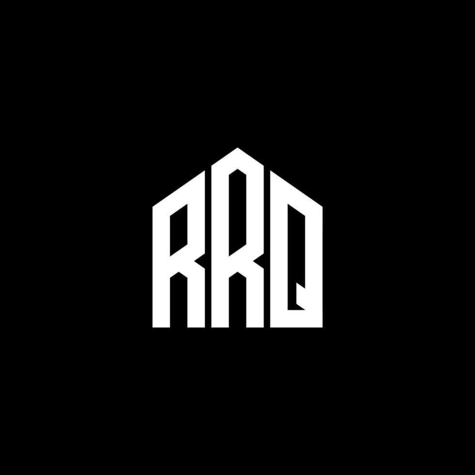 diseño de letras rrq. Diseño de logotipo de letras rrq sobre fondo negro. rrq concepto de logotipo de letra de iniciales creativas. diseño de letras rrq. Diseño de logotipo de letras rrq sobre fondo negro. r vector